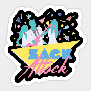 Zack Attack (for dark colored clothing) Sticker